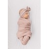 Mebie Baby Stretch Swaddle (Dusty Rose)