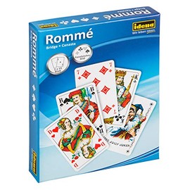 Idena 6250080 Rummy Card Games, 2 x 55 French Sheets