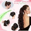 Long Curly Hair Extension, 30 Inch Length, Synthetic Wavy Clip-in