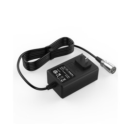 VHBW 24V 2A Mobility Scooter Charger for Pride Mobility, Go-Go Elite Traveller, Jazzy Power Chair, ShopRider, Drive Medical, and More, 3-Pin XLR Connector