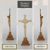 Standing Crucifix - 16 Inch Jesus Cross with Base for