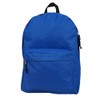 K-Cliffs 16inch Simple/Basic Backpack Book bag Royal Blue