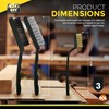 3pk Small Wire Brushes for Cleaning | Mini Wire Wool