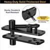 Heavy Duty Hidden Door Hinges - Thickened Solid Steel Pivot