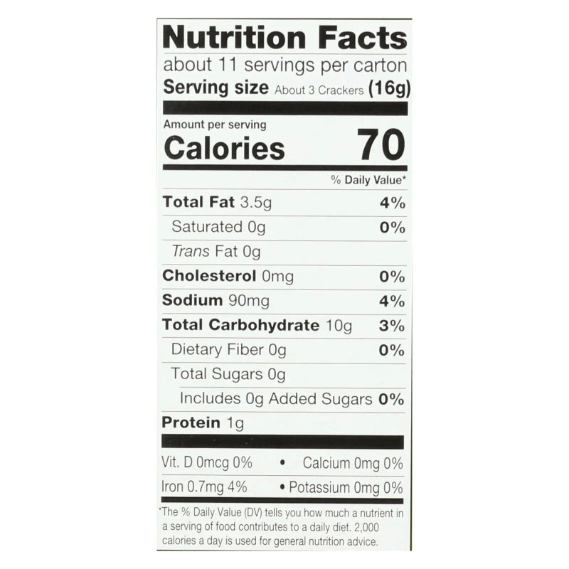 UD_Miltons Baked Crackers Oo&ss Case of 8-6 Oz Grain Snacks