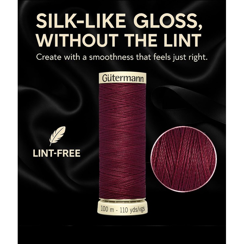 2X 100m Gutermann Sew-All Polyester Thread for Hand or Machine