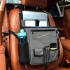 LUXJA Car Front Seat Organizer with Cover and Laptop Sleeve,