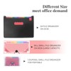 Uquelic 2Pcs Mini Accordion Receipt Folder - 13 Pockets Expanding