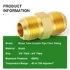 TAISHER Metals Brass 5PCS 3/4 Inch Flare x 3/4 Inch