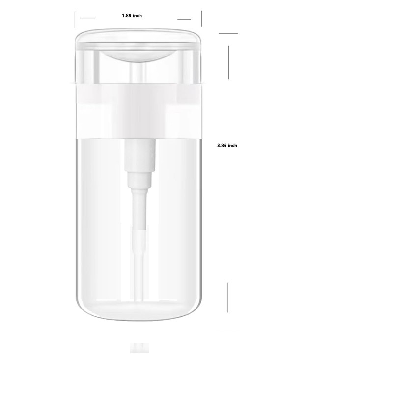 KEAIYYJBottle 4 oz Push Down Pump Dispenser Nail Polish Remover