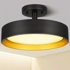 SunRider Semi Flush Mount LED Ceiling Light Fixture, 12-inch 25W