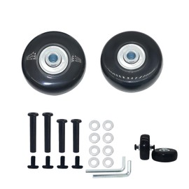 Silent Wheels Series, Replacement Tire Set for Suitcases, Shopping Carts, Carrying Bags, Etc., Caster Replacement, DIY Repair and Replacement Kit (Diameter 1.8 inches (45 mm), 2 Pieces