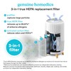 Homedics True HEPA Replacement Filter, Compatible with Homedics Air Purifier