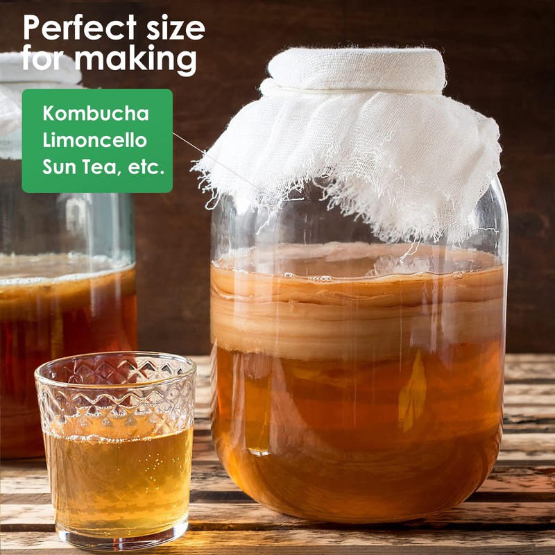 Qianfenie Glass Jars with Airtight Lids, 2 Pack - 1