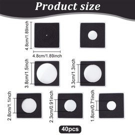 WEBEEDY Pack of 40 Coin Holder Coin Snap Holder Protective Seal Coin Holder Case Silver Dollar Display Box for Coin Collection Supplies