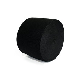 Elastic Band Wide, Wide Elastic Band Sewing, Elastic Band for Sewing, Elastic Ink Ribbon Sewing, Ideal for Sewing Waist Bands and Craft Accessories, Black (100 mm x 25 mm)