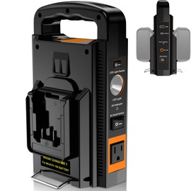 Fybemax Upgrade 3.0 Inverter for Makita 18V Battery, Fast Charging QC3.0 USB and PD3.0 Type-C, 12V/6A DC-Output, 180W Portable Power Supply Convert 18V to 110V~120V