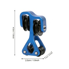 FUNTRESS Aluminum Compound Bow Cable Slide Bow String Splitter Roller Glide (Blue)