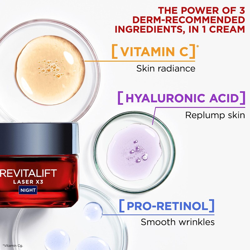 L'Oreal Paris Revitalift Laser Face Moisturiser, X3 Triple Action Anti-Ageing