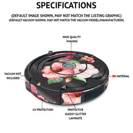 MightySkins Glossy Glitter Skin Compatible with iRobot Roomba s9+ Vacuum & Braava Jet m6 Bundle - Sherbet Palms | High-Gloss Glitter Finish | Easy to Apply and Change Styles | Made in The USA