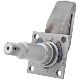 QJZ Spindle #84 - Square Tubular 4" Drop Axle with Brake Flange for 3,500 lbs Trailer Axle - Compatible with Bearings Kit L44649/10 & L68149/11