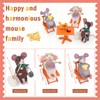 UOOU Needle Felting Kit,3 Pcs Mouse Family Needle Felt Beginner
