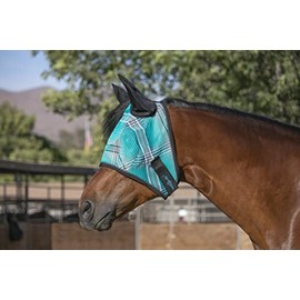 Kensington Signature Fly Mask w/Web Trim, Soft Mesh Ears & Forelock Opening Size: XL-Lrg.Horse Color: 2021 - Atlantis
