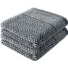 herzbach home Hand Towel Set of 2 100% Cotton 50