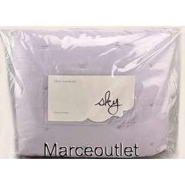 Sky Core Tufted KING Quilted Coverlet & Shams Set Thistle