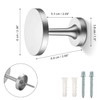 Small Curtain Holdbacks - 2 Pack, Silver Curtain Tiebacks Wall