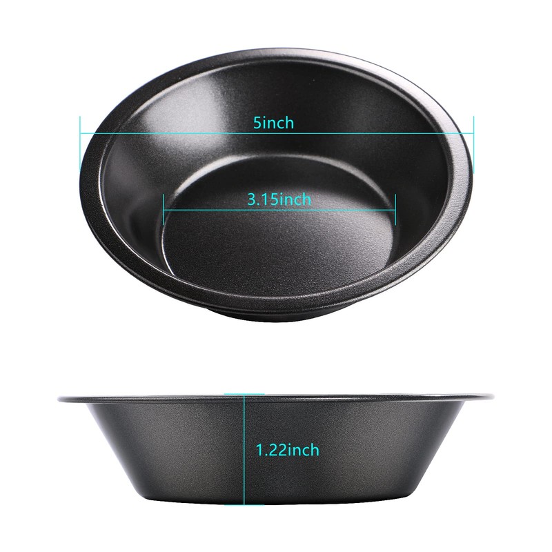 doesnotapply 6 Pack Mini  Pie Dishes Quiche Pie Tart Tins Individual Round Pie