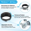 PATIKIL 1.7"-2"/44-50mm Split Ring Pipe Hanger, 2 Pcs Heavy Duty