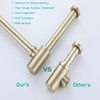 SEABEFORE Brass Round Bottle P-Trap with Pop Up Drain Stopper