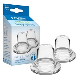 Dr. Brown's Milestones Options+ Sippy Spouts, Narrow, Soft 100% Silicone Baby Bottle Sippy Spout, 6m+, 2 Count