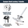 X AUTOHAUX 2 Set Garage Door T-Handle Lock Kit Shed