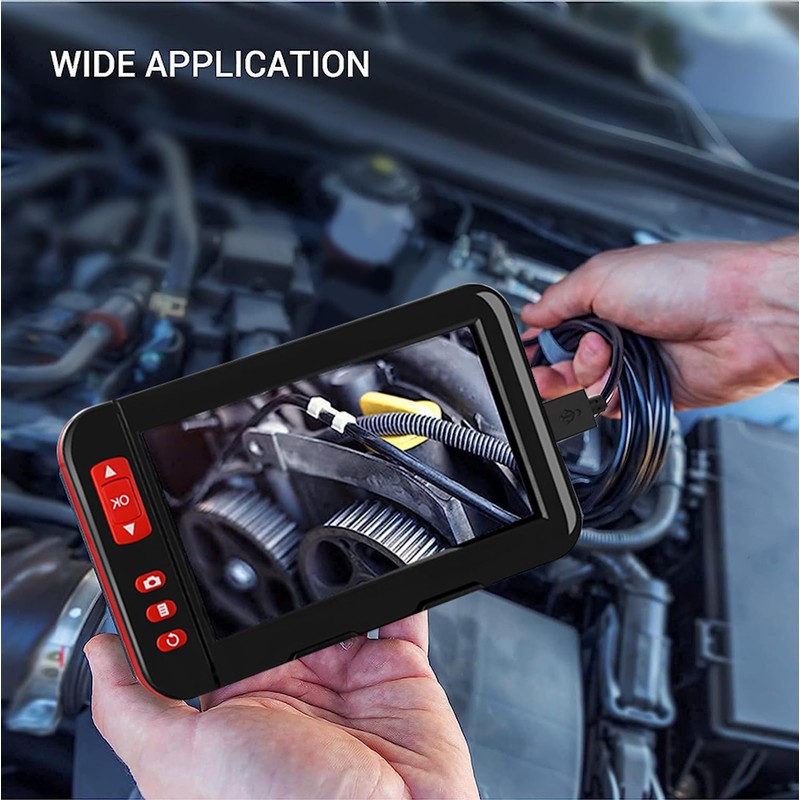 BRIGHTBOX Endoscope Inspection Camera, Industrial Borescope with 8mm Lens, 4.3