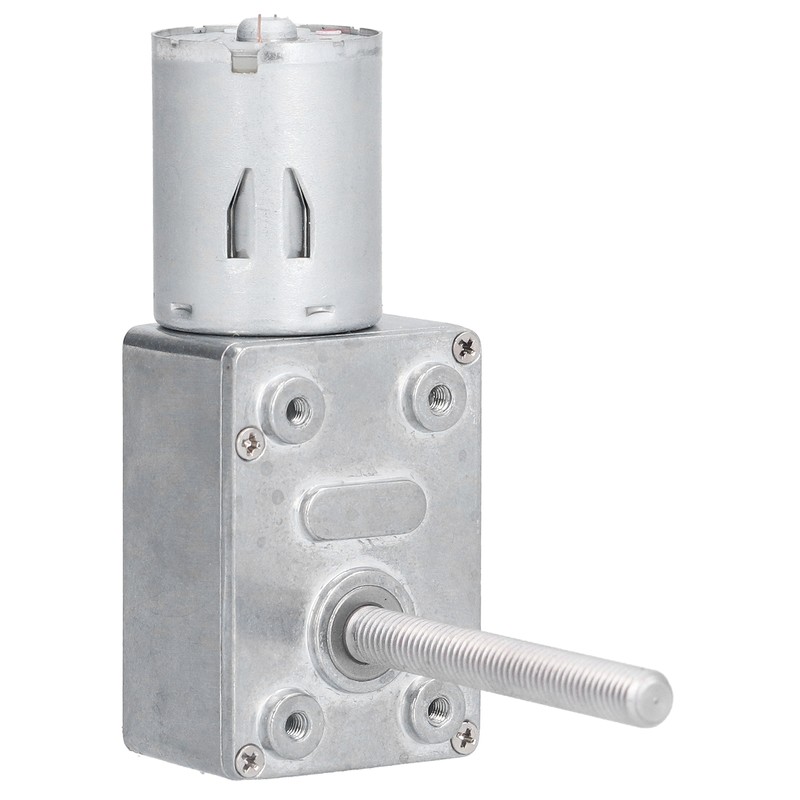 Gear Motor Speed Reduction Worm Self Locking M6 Thread 50mm