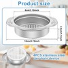 4 Pcs Tuna Can Strainer 304 Stainless Steel Can Colander