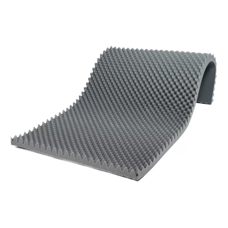 Avilto Colchon Cascaron De Huevo Anti Llagas Individual Gris Cómodo