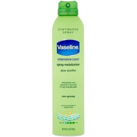 Vaseline Spray and Go Hidratante, Aloe Calme, 6.5 onzas, paquete de 2