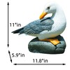 coolboy Real Seagull Figurine Garden Decorations,Seagull Statue Outdoor Decoration,Sea Bird