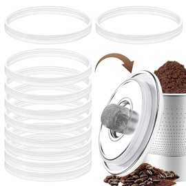 10PCS Reusable Gaskets K Cups for Keurig,Silicone Gaskets for Keurig Stainless Steel Refillable,Replacement for Stainless Steel K Cup Lid (10 Pcs)