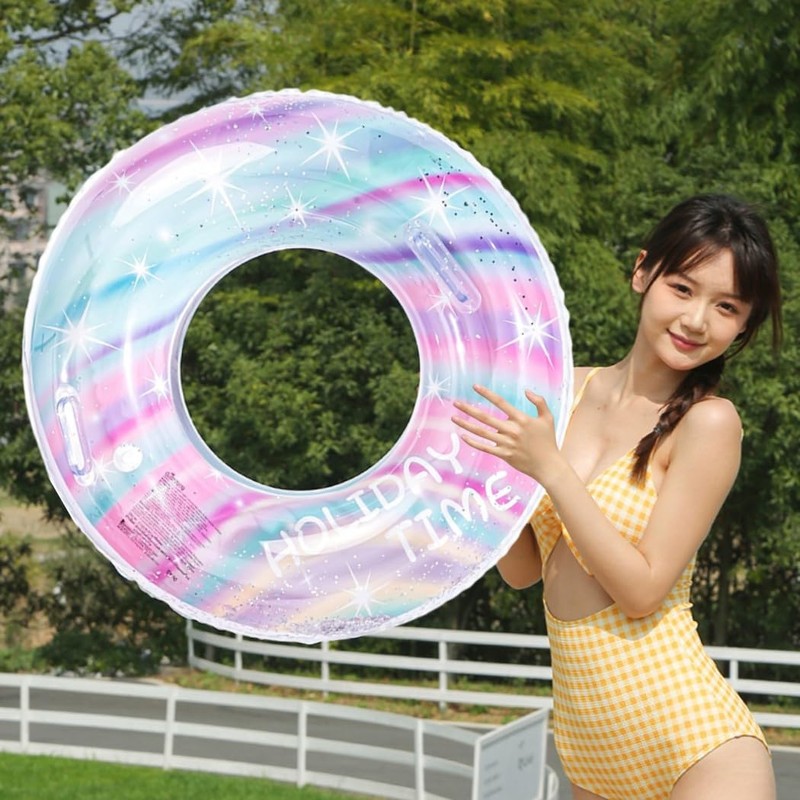 HappyHome Float Ring for Adults and Children, with Handles, Float,