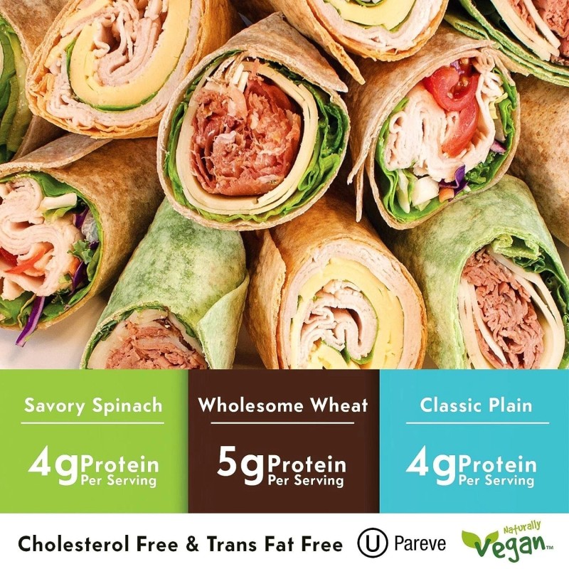 Toufayan Tortilla Wraps Bread Mediterranean Classic Plain 3 Packs Kosher