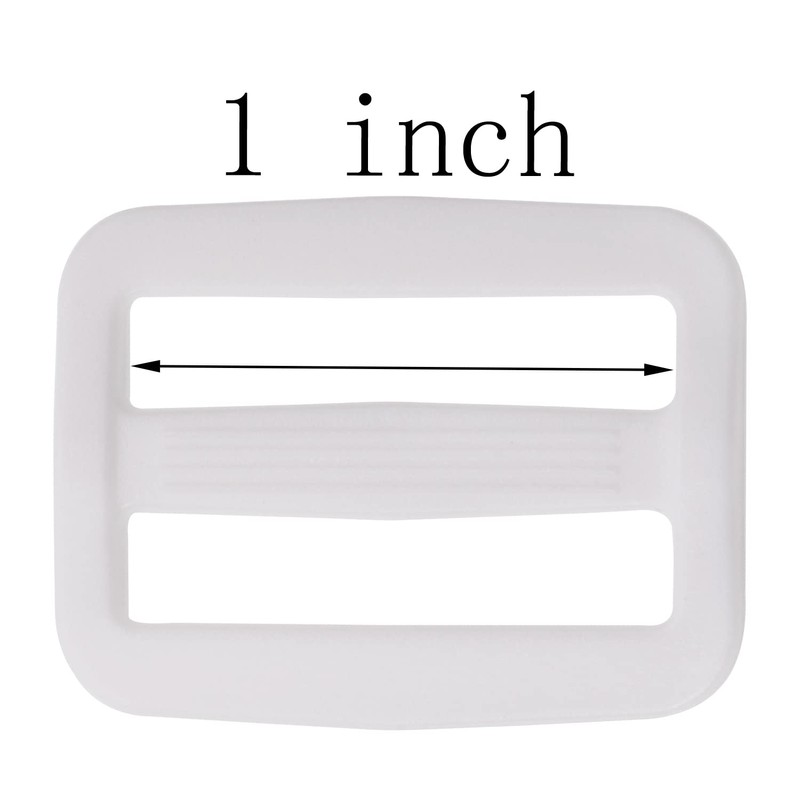 Shapenty Plastic Tri-glide Slides Button Fasteners Adjustable Webbing Triglides Slider