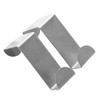 Mr. Gadget's Solutions Stainless Steel Reversible Over Door Hooks for