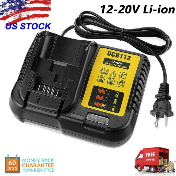 For DeWALT Battery Charger For Dewalt DCB112 12V & 20V
