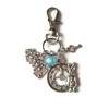 WONDERLAND themed charm bag clip keyring gift, Alice rabbit key