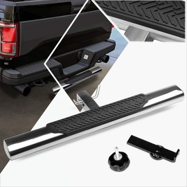 35x4 Inches Oval 2 Inches Receiver Stainless Steel Trailer Towing Tailgate Hitch Step Bar