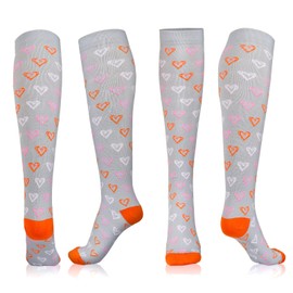 Czemo Sports Compression Socks for Men and Women, 6 Pairs Thrombosis Stockings, Compression Socks, Support Stockings for Running, Flight, Travel, Cycling, Multicolour 02